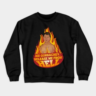 Ronald Reagan in hell Crewneck Sweatshirt